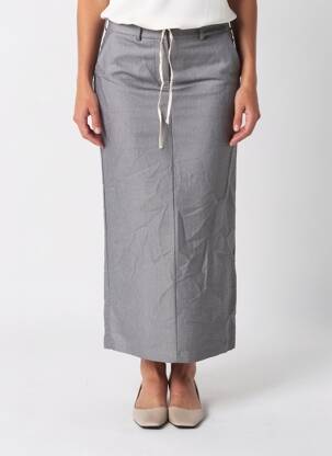 Jupe longue gris ASTRID BLACK LABEL femme