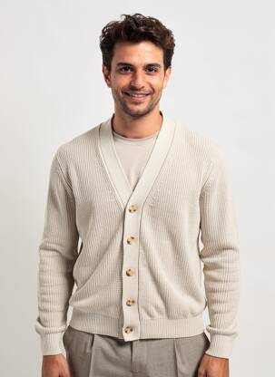 Gilet manches longues blanc MANGO homme
