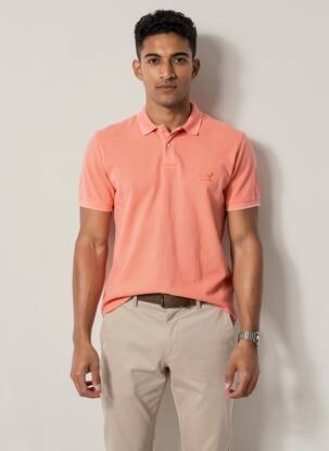 Polo orange SUPERDRY homme