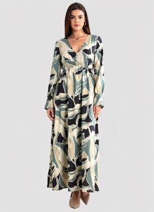Robe longue manches longues manches longues gris VERO MODA femme