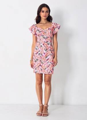 Robe courte violet GUESS femme
