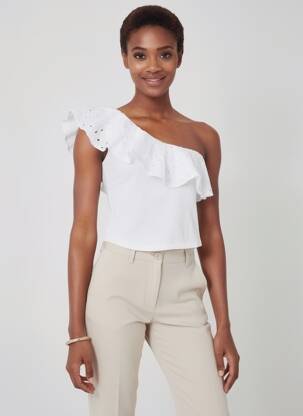 Top blanc MANGO femme