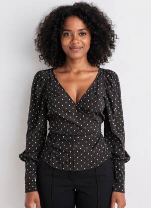 Top noir MANGO femme
