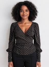 Top noir MANGO femme