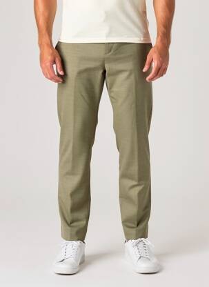 Pantalon droit vert PLAIN homme
