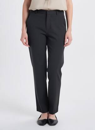 Pantalon droit coupe droite noir JACQUELINE DE YONG femme