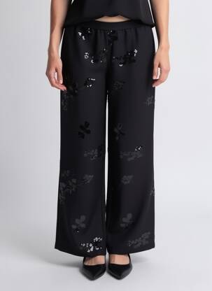 Pantalon large noir ONLY femme