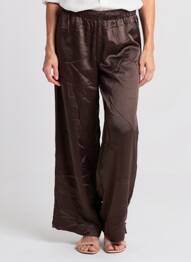 Pantalon large marron ASTRID BLACK LABEL femme