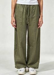 Pantalon large vert SUBDUED femme