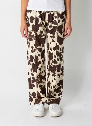 Pantalon droit marron ASTRID BLACK LABEL femme