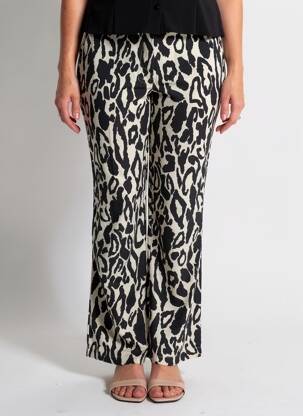 Pantalon droit noir MORGAN femme