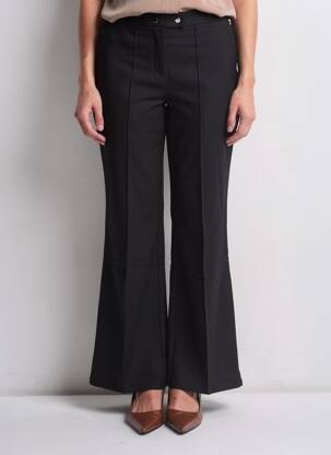 Pantalon droit noir MANGO femme