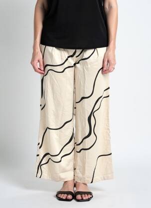 Pantalon large beige VERO MODA femme