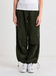 Pantalon large taille normale taille normale vert ONLY femme