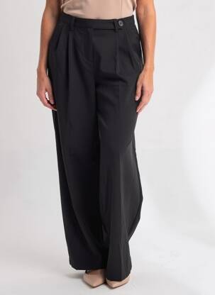 Pantalon droit taille normale taille normale noir ONLY femme