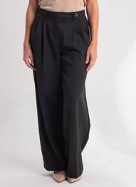 Pantalon droit taille normale taille normale noir ONLY femme