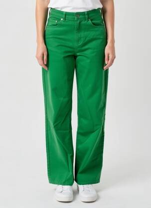 Jeans coupe droite vert ONLY femme