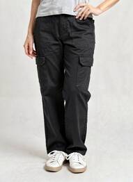 Pantalon cargo taille haute noir ONLY femme