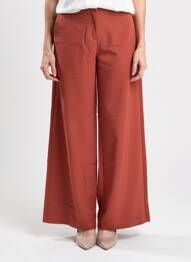 Pantalon droit taille haute taille haute rouge VERO MODA femme