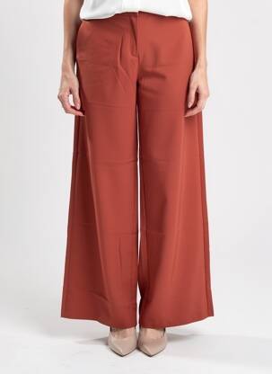 Pantalon droit taille haute taille haute rouge VERO MODA femme