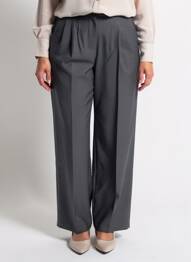 Pantalon droit gris JACQUELINE DE YONG femme