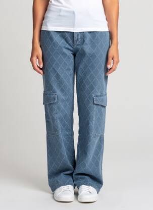 Jeans coupe droite bleu LOAVIES femme