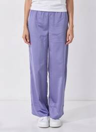 Pantalon large taille haute taille haute violet JJXX femme