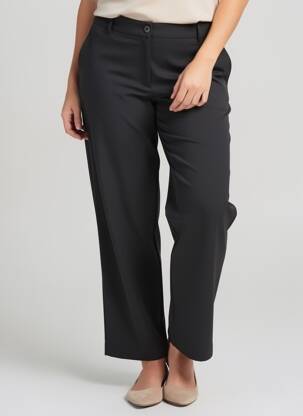 Pantalon droit taille normale taille normale noir ONLY femme