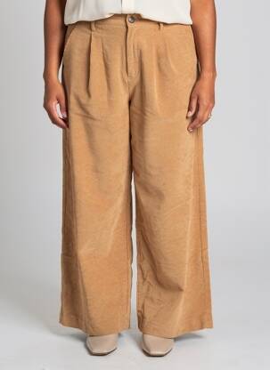 Pantalon large marron LE FABULEUX MARCEL DE BRUXELLES femme