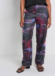 Pantalon droit noir NOOR BY NORA GHARIB femme