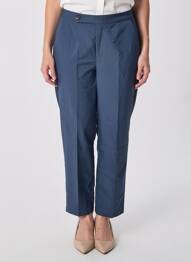 Pantalon droit bleu ONLY femme