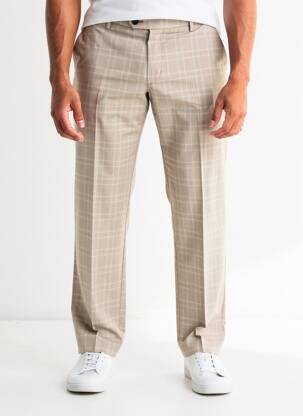 Pantalon droit beige JACK & JONES homme