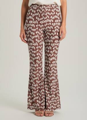 Pantalon flare marron DAISY STREET femme
