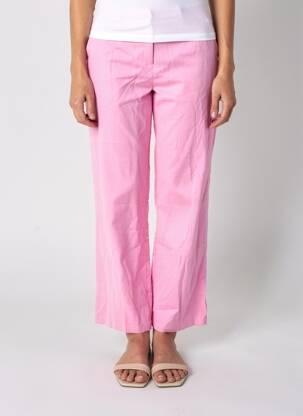 Pantalon droit rose HAILYS femme