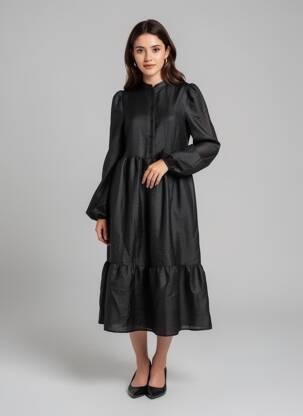 Robe longue noir VILA femme