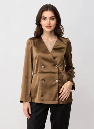 Blazer marron OBJECT femme