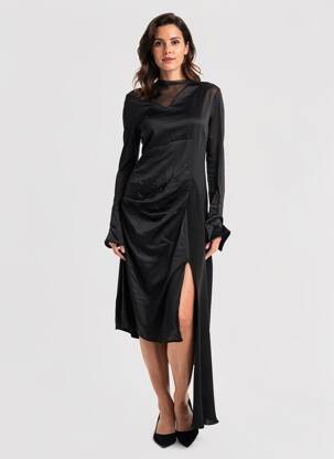 Robe longue noir YOUNG DESIGNERS femme