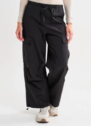 Pantalon cargo noir MANGO femme