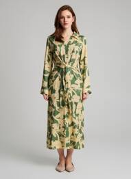 Robe longue vert MANGO femme