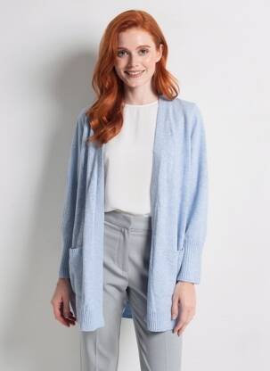 Gilet manches longues bleu STREET ONE femme
