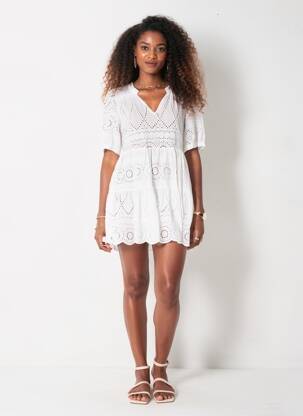 Robe courte blanc VICOLO femme