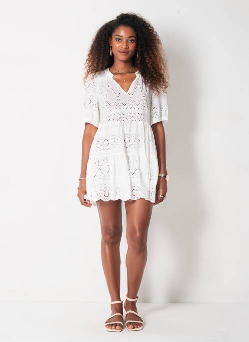 Robe courte blanc VICOLO femme