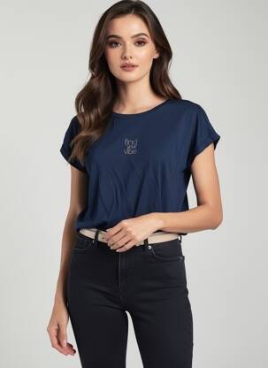 T-shirt bleu STREET ONE femme