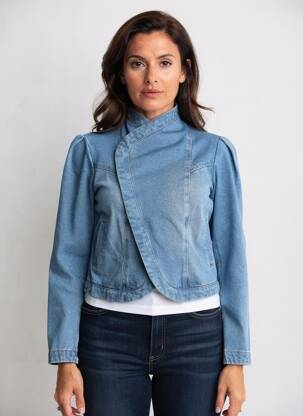 Veste en jean bleu MORGAN femme