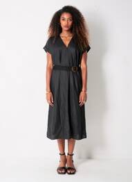 Robe courte noir MANGO femme
