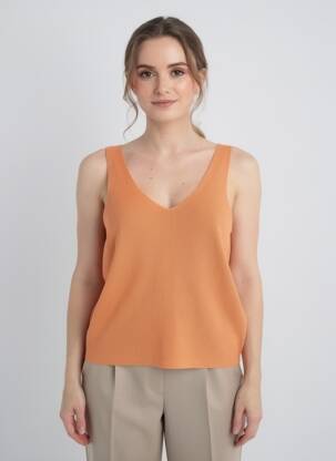 Pull orange TOM TAILOR femme