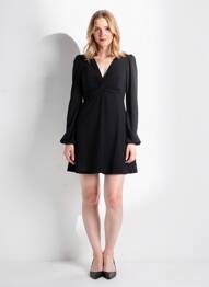 Robe courte noir MANGO femme