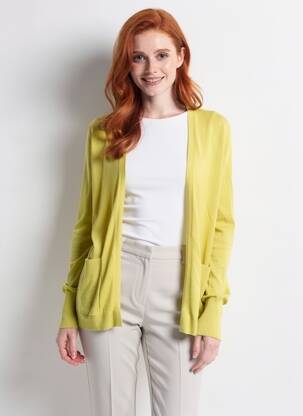 Gilet manches longues jaune S.OLIVER femme