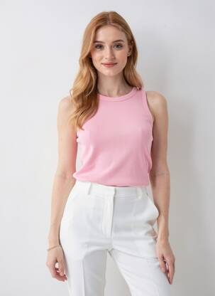 Débardeur coupe droite rose VERO MODA femme
