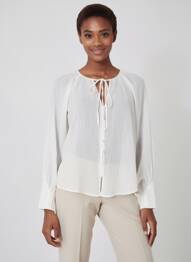 Chemisier blanc MANGO femme